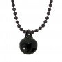 Allumette - Black bell on black ball chain