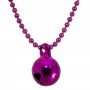 Allumette - Bright Pink bell on bright pink ball chain