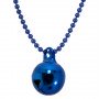 Allumette - Royal Blue bell on Royal Blue ball chain ipiccy